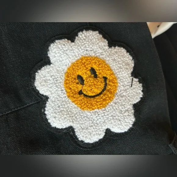 Jade by Jane Black Patch Button Up Romper Jumpsuit - NWT - Picture 6 of 11